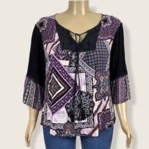 Cato Boho Top Size Medium